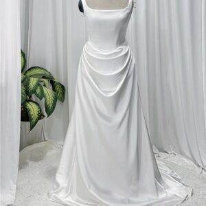 Custom Satin Wedding Dress